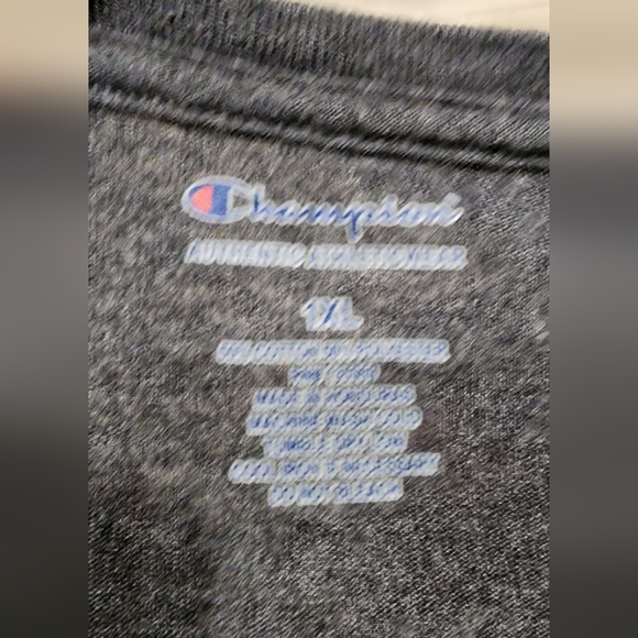 Champion Men's Dark Gray Short Sleeve Tee - Picture 3 of 3